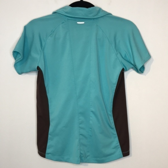 𝅺vuarnet sport half zip two tone shorts sleeve top - Picture 6 of 10